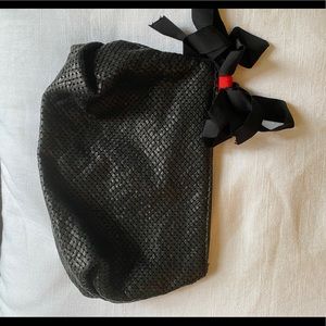 Clare Vivier Leather Zip Pouch Black NWOT